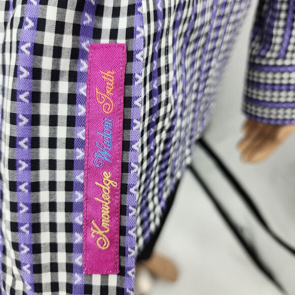 Robert Graham Mens Classic Fit Checkered Long Sleeve Shirt Large - Picture 8 of 13